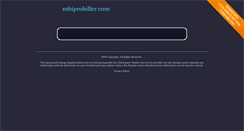 Desktop Screenshot of mbiprobiller.com